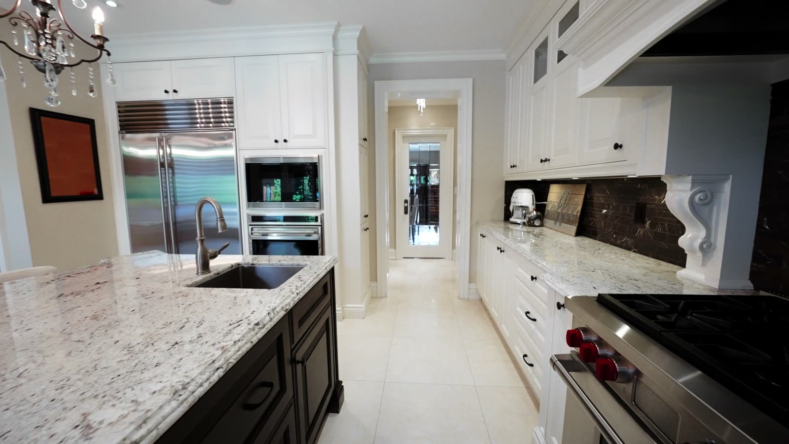 Kitchen with stainless appliances